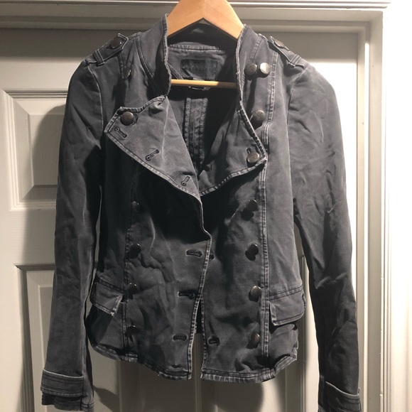 XS Marrakech Grey Button Down Moto Jacket - Picture 2 of 6